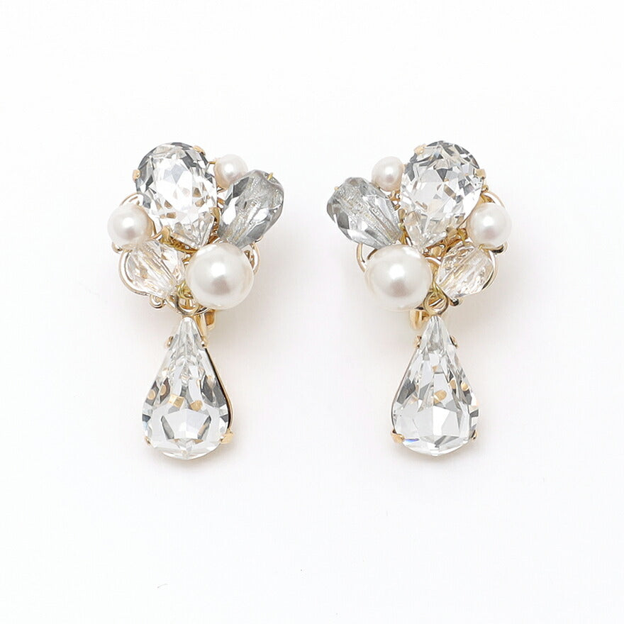 ヘアアクセサリー結婚式パールUピンアクセサリーヘアアクセサリーゲストパーティーヘアアクセゴールドお呼ばれ二次会