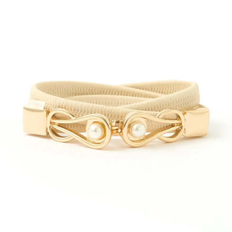 ベルト 結婚式 お呼ばれ 細ベルト パーティードレス ドレス ワンピース レディース パール 一粒パール ゴム パーティーパールベルト おしゃれ ウエストマーク お宮参り お茶会 観劇 パーティードレス通販TwinkleGIrls