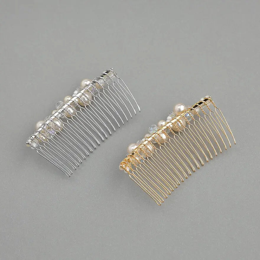 ヘアアクセサリー結婚式パールUピンアクセサリーヘアアクセサリーゲストパーティーヘアアクセゴールドお呼ばれ二次会