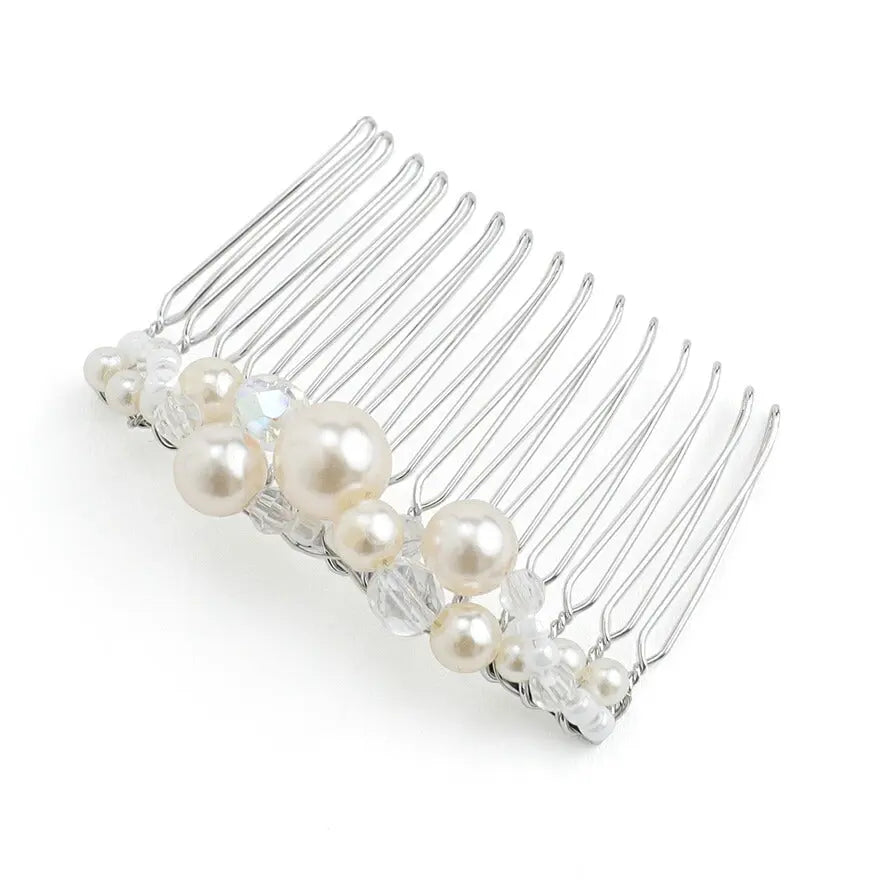 ヘアアクセサリー結婚式パールUピンアクセサリーヘアアクセサリーゲストパーティーヘアアクセゴールドお呼ばれ二次会