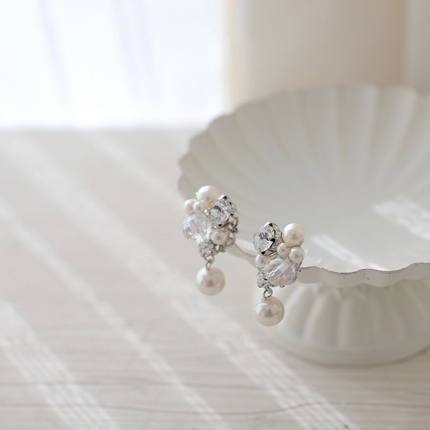 ヘアアクセサリー結婚式パールUピンアクセサリーヘアアクセサリーゲストパーティーヘアアクセゴールドお呼ばれ二次会