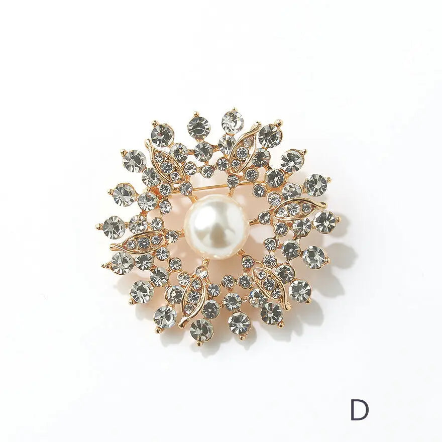 ブローチパールセレモニー結婚式上品入園式卒園式入学式卒業式パーティー披露宴ゴールドシンプル