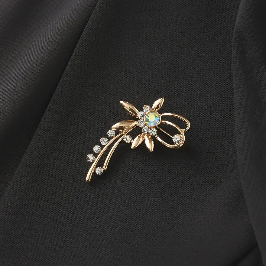 ブローチパールセレモニー結婚式上品入園式卒園式入学式卒業式パーティー披露宴ゴールドシンプル