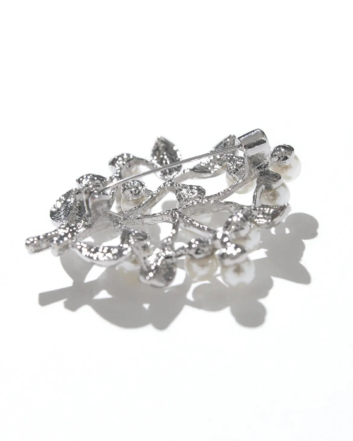 ブローチパールセレモニー結婚式上品入園式卒園式入学式卒業式パーティー披露宴シルバーシンプル