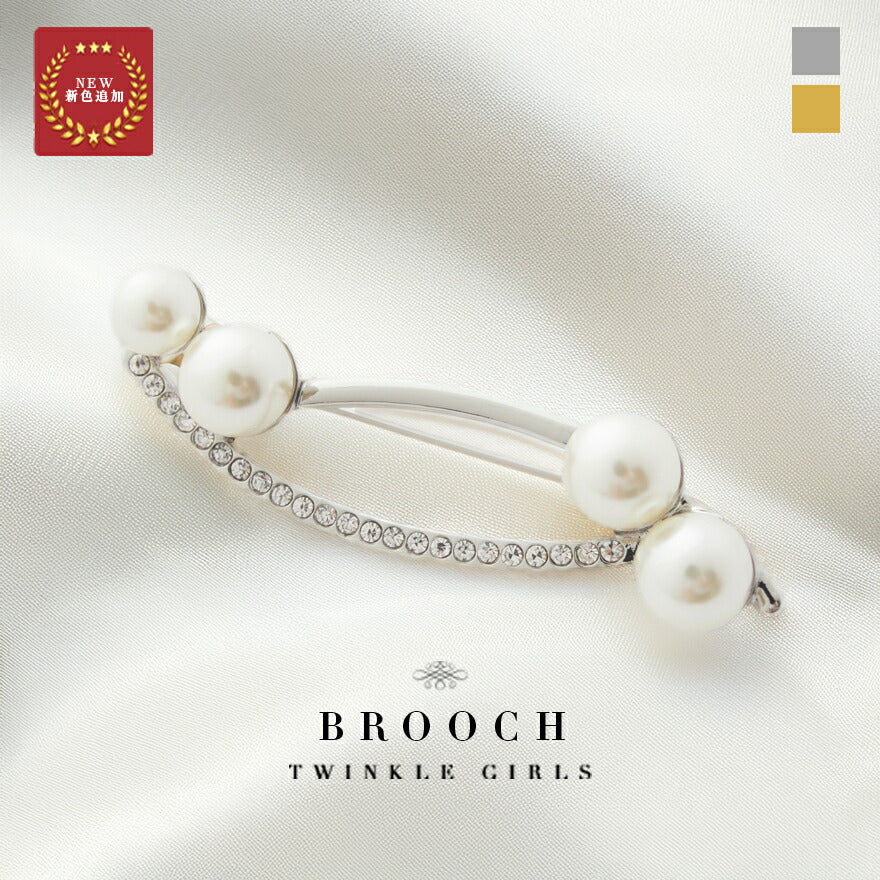 ブローチ パール レディース ジャケット セレモニー 結婚式 上品 入園式 卒園式 入学式 卒業式  パーティー 披露宴 ゴールド シンプル パーティードレス通販TwinkleGIrls