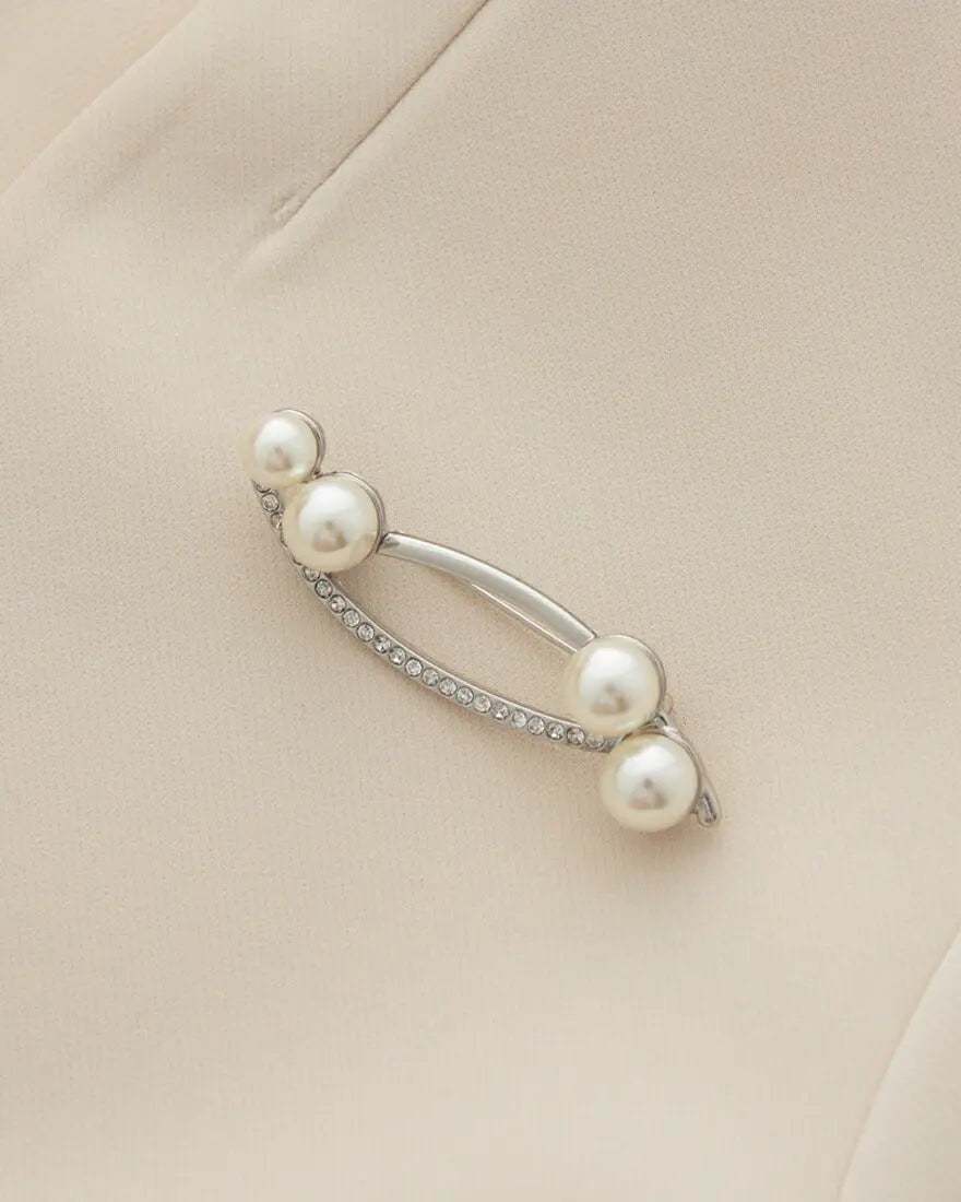 【30%OFFクーポンで1463円】ブローチパールレディースジャケットセレモニー結婚式上品入園式卒園式入学式卒業式パーティー披露宴ゴールドシンプル