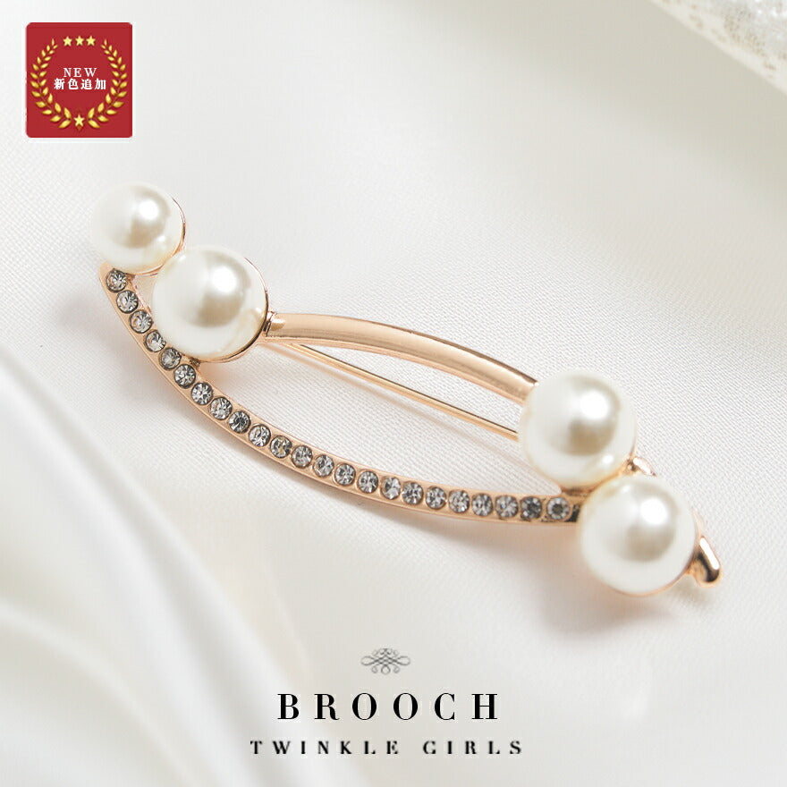 ブローチパールセレモニー結婚式上品入園式卒園式入学式卒業式パーティー披露宴シルバーシンプル