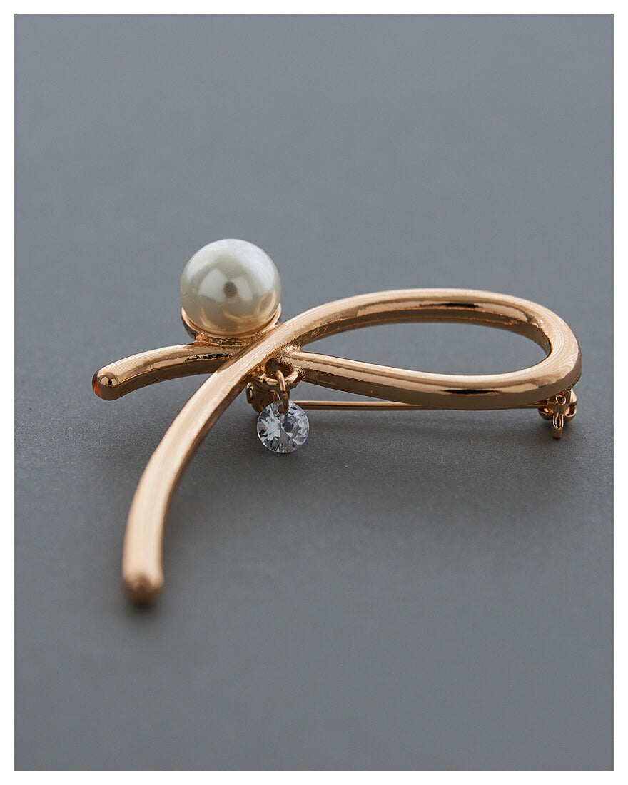 ブローチパールセレモニー結婚式上品入園式卒園式入学式卒業式パーティー披露宴シルバーシンプル