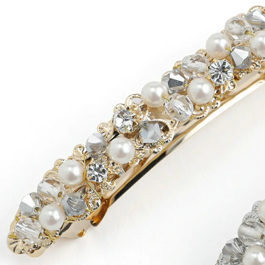 ヘアアクセサリーヘアクリップパール結婚式ウェディングアクセサリーヘアアクセサリーゲストヘアピンパーティーヘアアクセ浴衣着物和装花嫁髪飾りお呼ばれ二次会