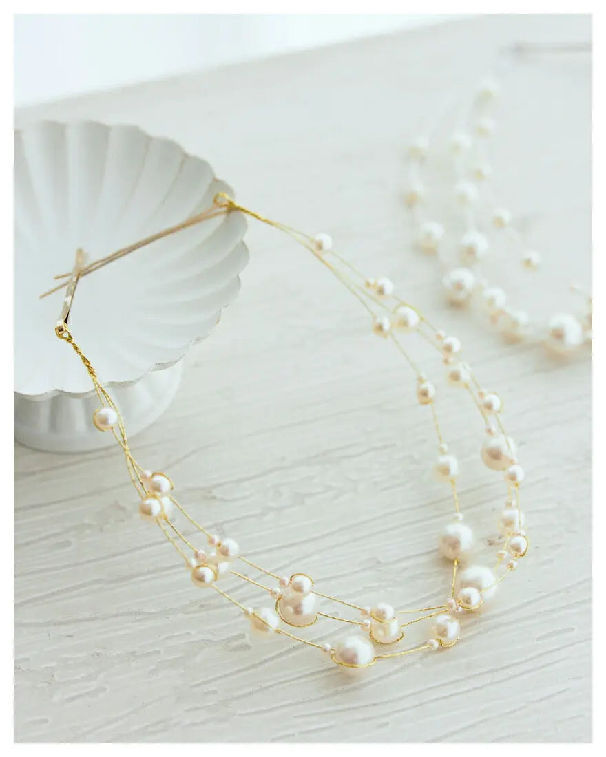 ヘアアクセサリー結婚式パールUピンアクセサリーヘアアクセサリーゲストパーティーヘアアクセゴールドお呼ばれ二次会