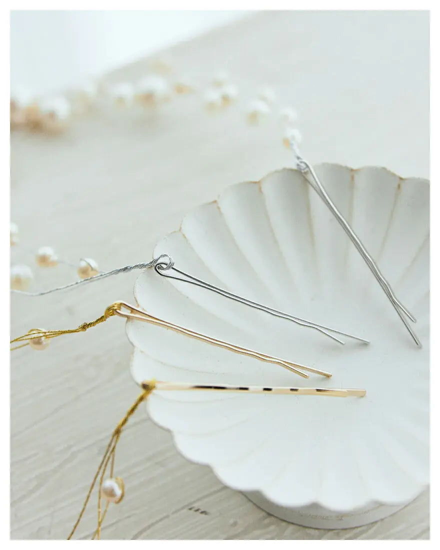 ヘアカフポニーフック結婚式ヘアアクセサリーパールヘアーカフウェディングヘアーアクセサリーお呼ばれゲストヘアピンパーティーヘアアクセ浴衣着物和装花嫁髪飾り二次会