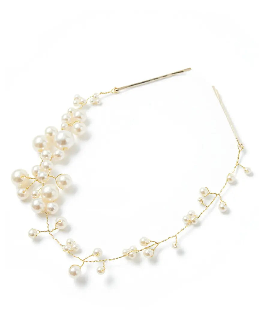 結婚式 ヘアアクセサリー パール ヘッドドレス ウェディング ヘアーアクセサリー お呼ばれ ゲスト ヘアピン パーティー ヘアアクセ 浴衣 着物 和装 花嫁 髪飾り 二次会 パーティードレス通販TwinkleGIrls