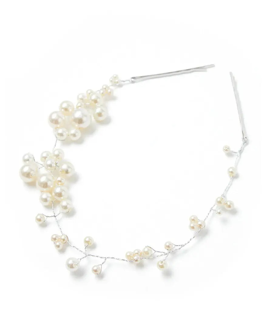 結婚式 ヘアアクセサリー パール ヘッドドレス ウェディング ヘアーアクセサリー お呼ばれ ゲスト ヘアピン パーティー ヘアアクセ 浴衣 着物 和装 花嫁 髪飾り 二次会 パーティードレス通販TwinkleGIrls