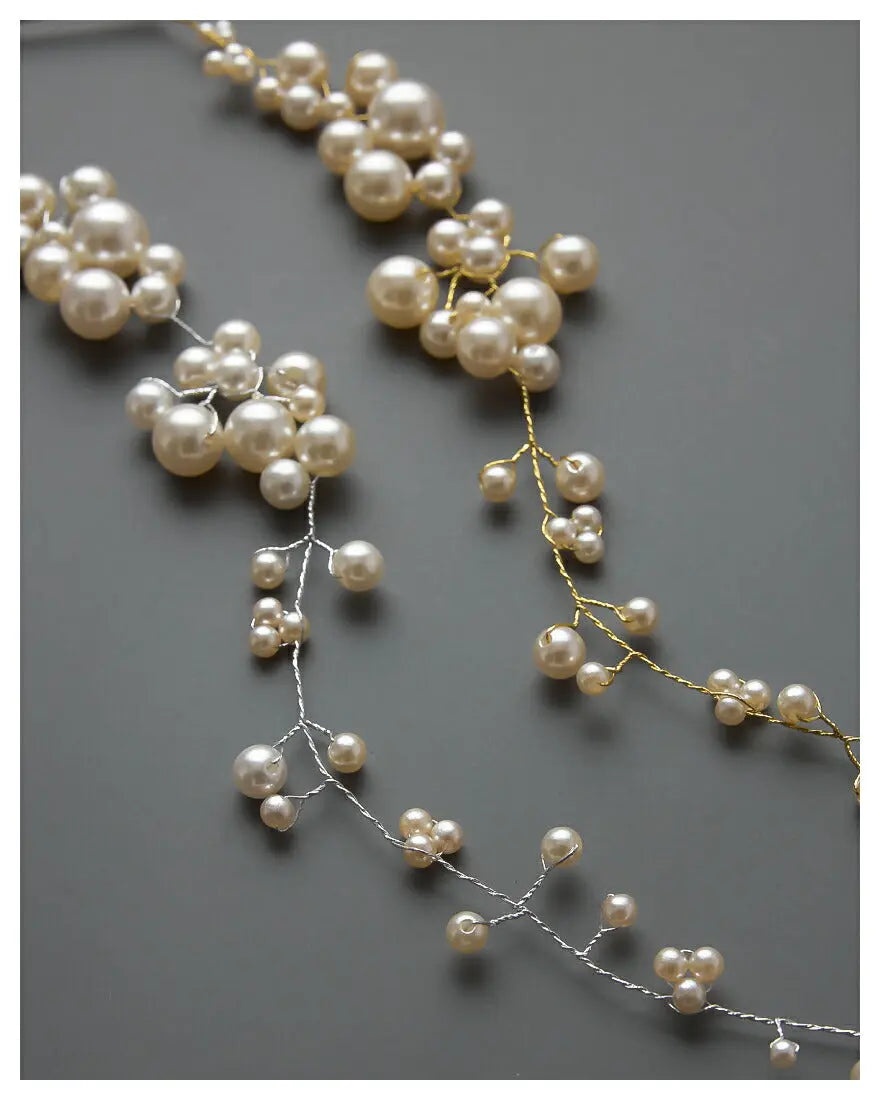 ヘアアクセサリー結婚式パールUピンアクセサリーヘアアクセサリーゲストパーティーヘアアクセゴールドお呼ばれ二次会