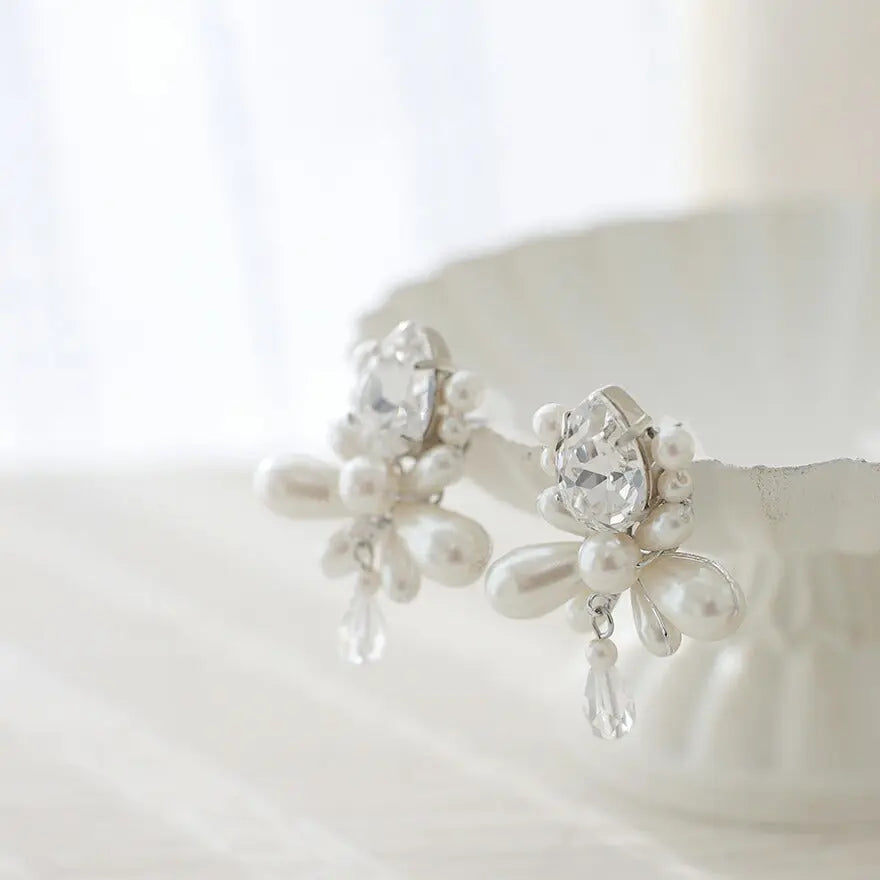 ヘアアクセサリー結婚式パールUピンアクセサリーヘアアクセサリーゲストパーティーヘアアクセゴールドお呼ばれ二次会