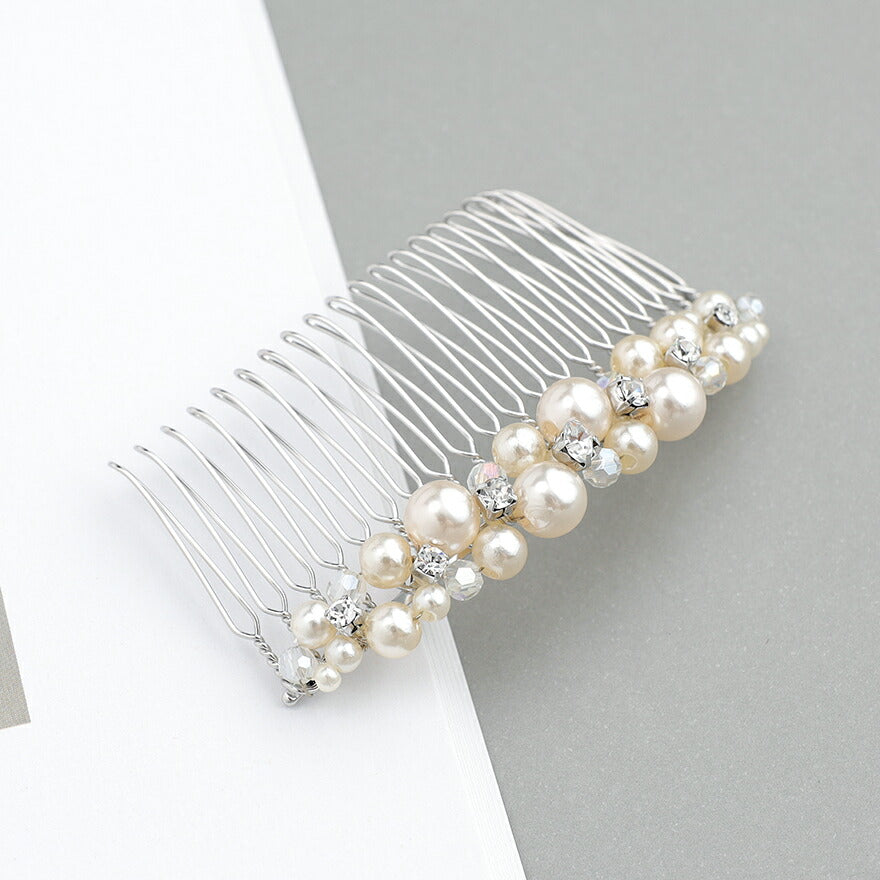 ヘアアクセサリー結婚式パールUピンアクセサリーヘアアクセサリーゲストパーティーヘアアクセゴールドお呼ばれ二次会