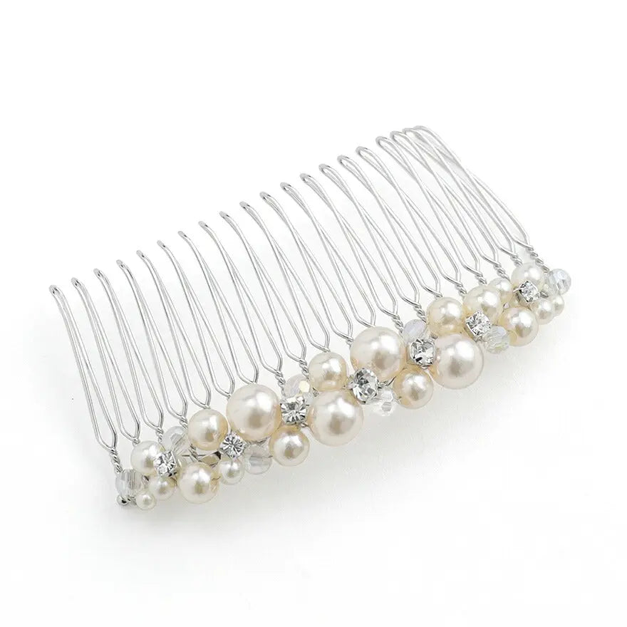 ヘアアクセサリー結婚式パールUピンアクセサリーヘアアクセサリーゲストパーティーヘアアクセゴールドお呼ばれ二次会