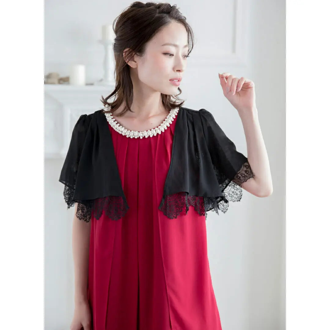 ボレロ 結婚式 半袖 フォーマル ボレロ ジャケット レース パーティー ボレロ 半袖 パーティーボレロ 大きいサイズ ボレロ 二次会 服装 羽織物 パーティードレス通販TwinkleGIrls