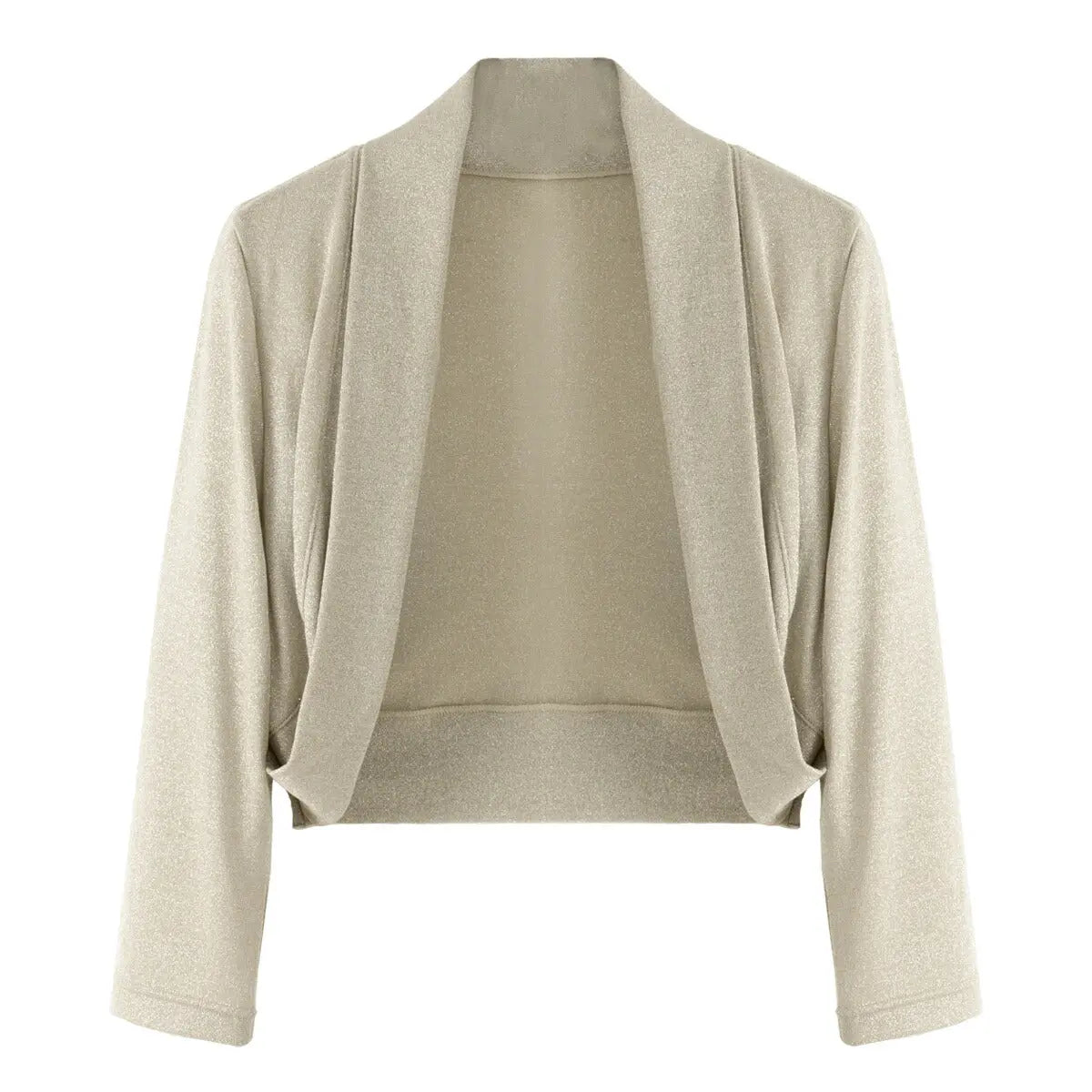 ボレロ ジャケット 結婚式 フォーマル ラメ 半袖 ７分丈 ウェディング パーティー カーディガン 20代 30代 40代 お呼ばれ 服装 二次会 披露宴 ラメニット パーティードレス通販TwinkleGIrls