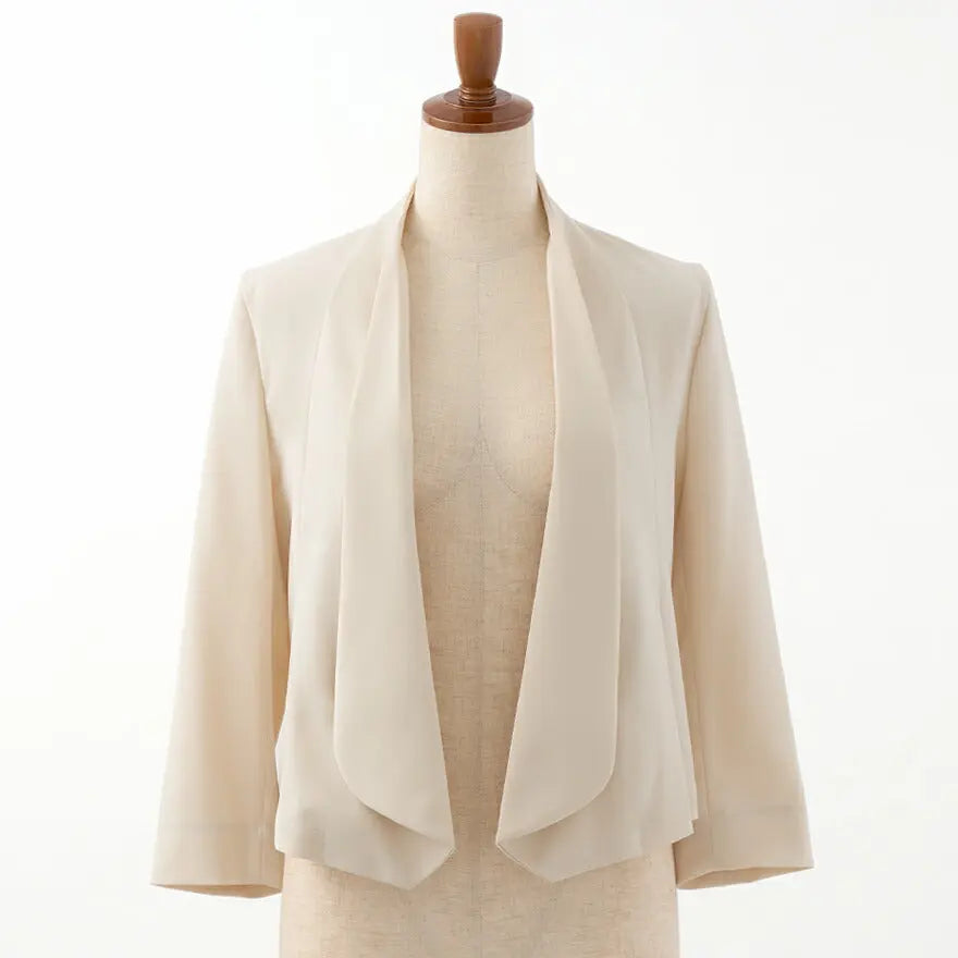 ショールカラージャケット結婚式ボレロフォーマル