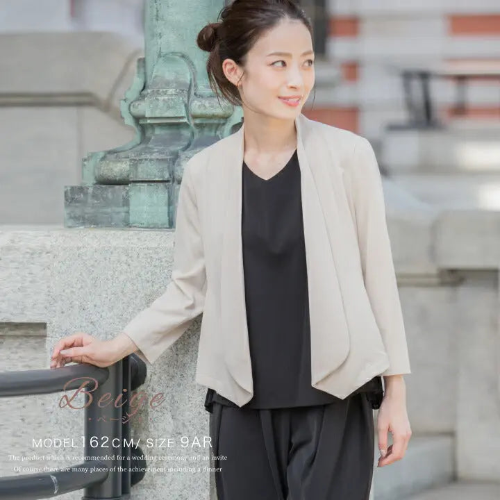 7分袖ジャケット風ボレロ★【パーティーボレロ,パーティボレロ,ボレロ,結婚式ボレロ,結婚式,お呼ばれ,服装,2次会,二次会,通販,bolero,パーティドレス,ボレロ,大きいサイズ,ウエディング,フォーマル,冷房対策,発表会,披露宴,7分袖】