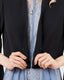 ジャケット 結婚式 ボレロ フォーマル 羽織 お呼ばれ  ノーカラー セレモニー 入園式 ママ 卒園式 入学式 卒業式 パーティー レディース 袖スリット パーティードレス通販TwinkleGIrls
