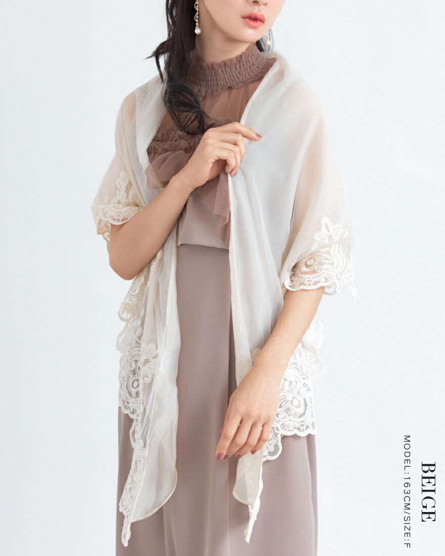 結婚式ボレロパーティーフォーマルジャケットレディース秋冬7分袖カットソーパーティ