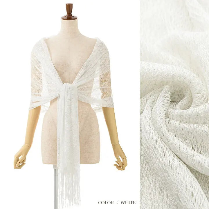 ショール 結婚式 レース ストール ラメ パーティ パーティー 春夏 ボレロ パーティードレス通販TwinkleGIrls