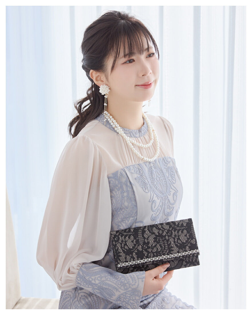 ふくさ 袱紗 結婚式 おしゃれ かわいい 金封入れ レース パール パーティー
