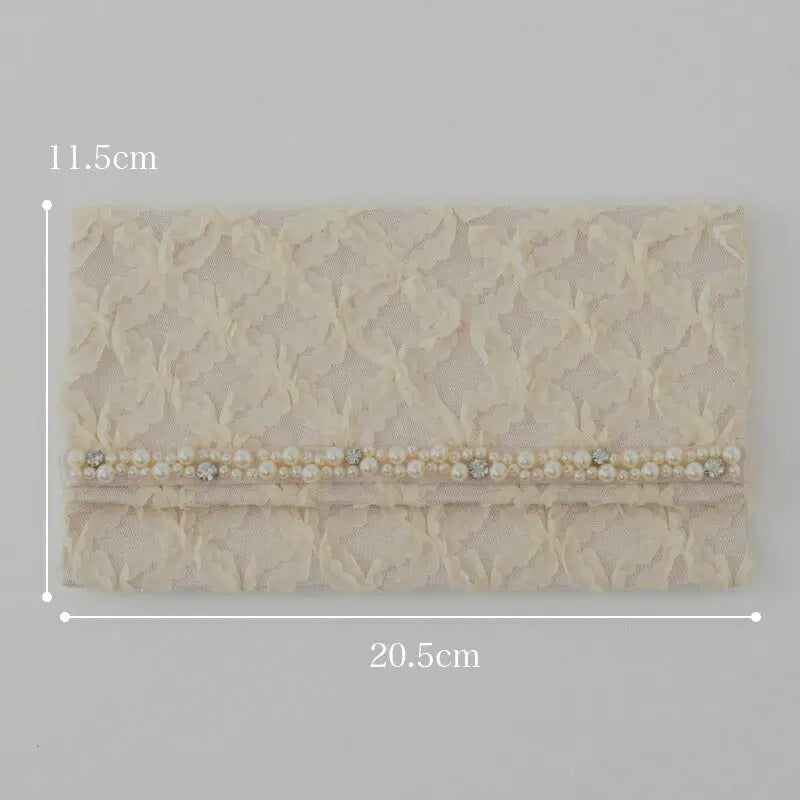 ふくさ袱紗結婚式おしゃれかわいい金封入れレースパールパーティー