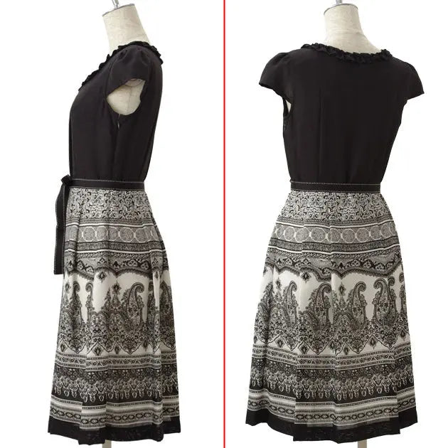 【SALE】麻調ワンピース♪★パーティドレス、お呼ばれ結婚式発表会、二次会、謝恩会に！パーティードレス、ワンピース楽天DressSale