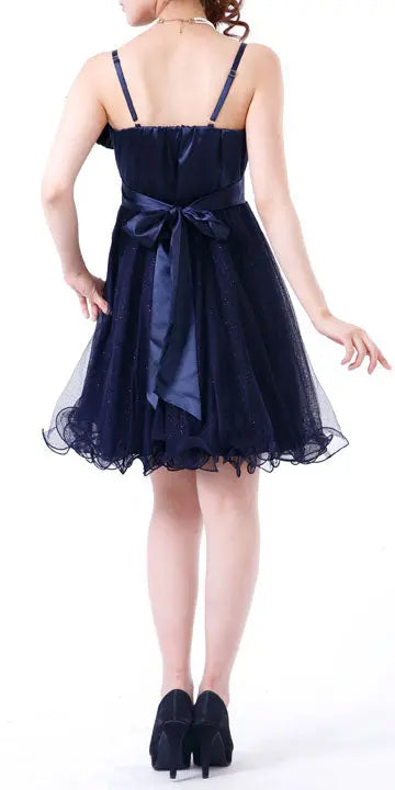 パーティードレス結婚式ドレス【EdgeLine】チュール＆エッジラインワンピース!!綺麗なシルエット☆ドレス結婚式お呼ばれパーティーワンピ二次会2次会パーティワンピ-ス通販Dress楽天服装お呼ばれ服パーティドレス送料無料