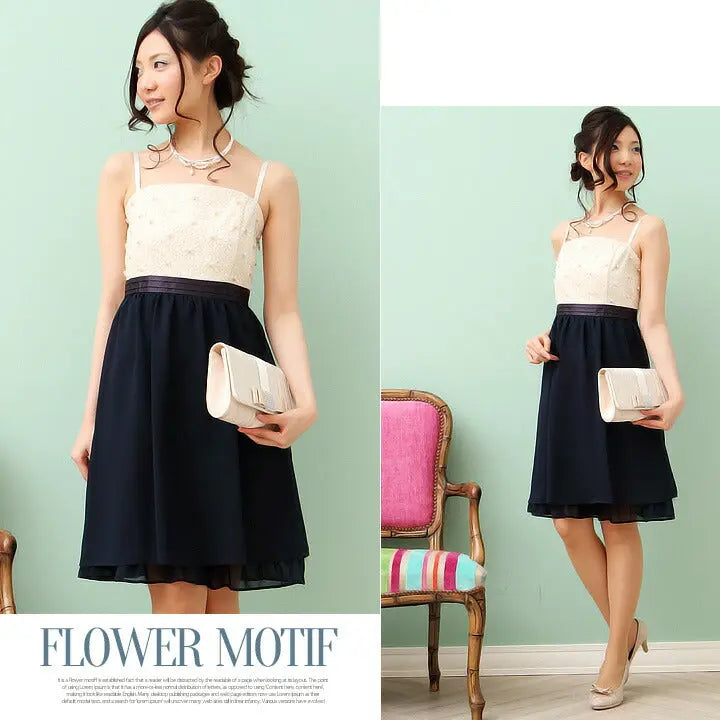 パーティードレス結婚式ドレス【限定生産商品】レース＆パールのフィット＆フレアドレス!!お呼ばれに人気のＡライン全3色☆ドレス結婚式お呼ばれパーティーブライズメイド二次会2次会パーティ通販Dress楽天服装お呼ばれ服パーティドレス送料無料