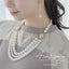 ネックレス結婚式パールアクセサリーパーティーゴージャスロングレディース3連50cm2WAYウェディングシンプルボリュームパールネックレス