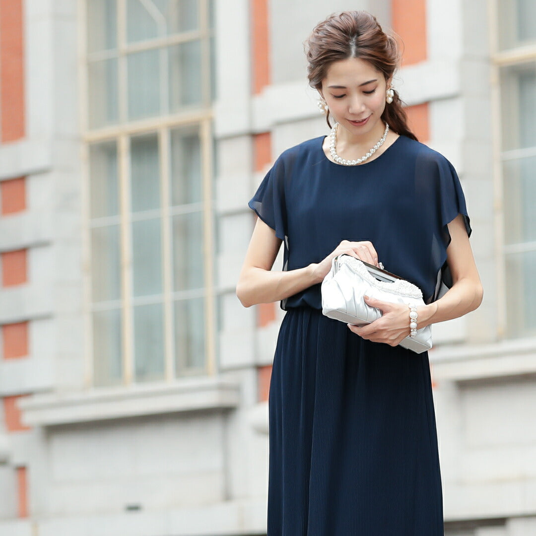 パーティーバッグ結婚式バッグレディース秋冬パールビジューがま口ベージュ/シルバー/ブラック/ネイビー大きめサイズパーティーバッグ謝恩会二次会バッグ同窓会入園式入学式バッグセレモニーバッグ結婚式バッグフォーマルバッグ