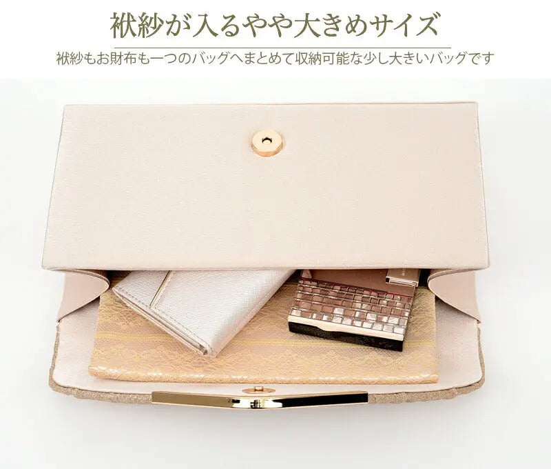 パーティーバッグ結婚式バッグ大きめショルダーシルバーパーティバッグサテン披露宴お呼ばれフォーマルレディース即日配送