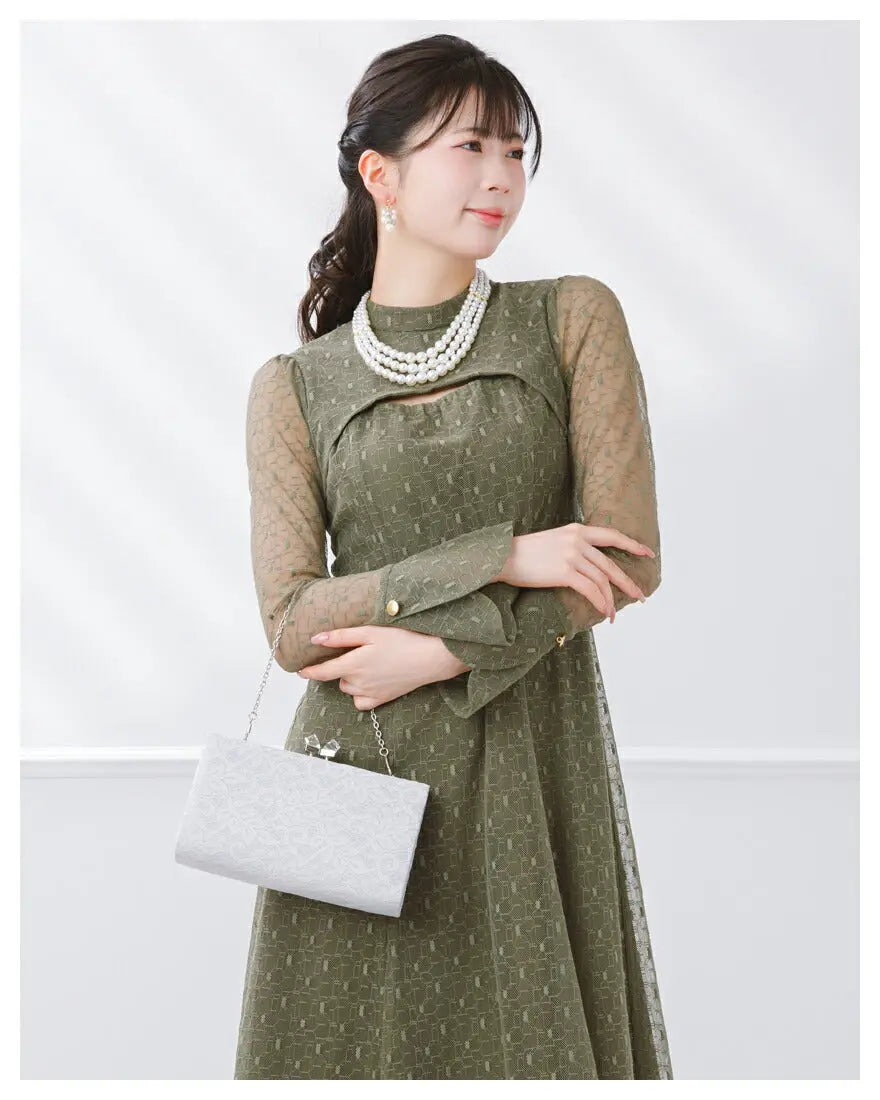 パーティーバッグ結婚式バッグ総レースバッグクラッチバッグおしゃれ大人シンプル黒/ベージュ/ショルダー3WAY即日発送謝恩会