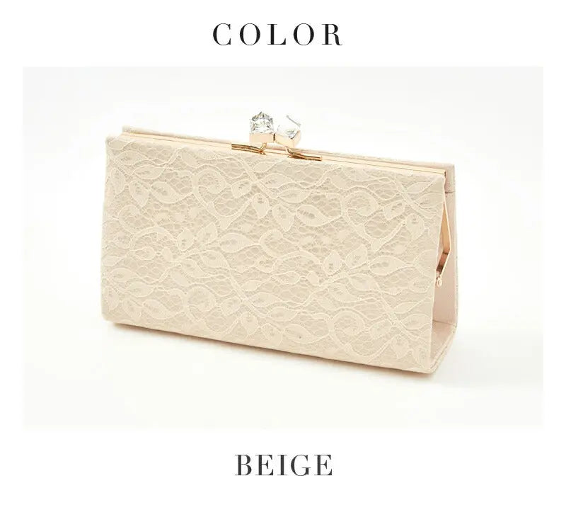 パーティーバッグ結婚式バッグ総レースバッグクラッチバッグおしゃれ大人シンプル黒/ベージュ/ショルダー3WAY即日発送謝恩会