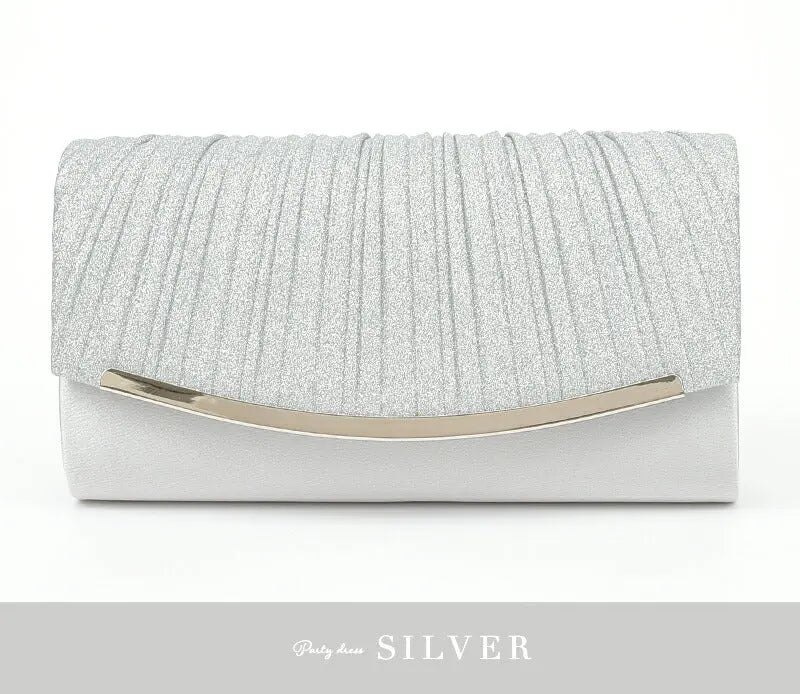 パーティーバッグ結婚式バッグ大きめショルダーシルバーパーティバッグサテン披露宴お呼ばれフォーマルレディース即日配送