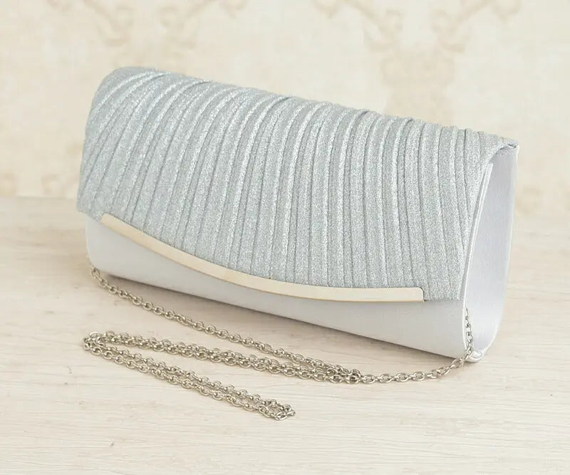 パーティーバッグ結婚式バッグ大きめショルダーシルバーパーティバッグサテン披露宴お呼ばれフォーマルレディース即日配送