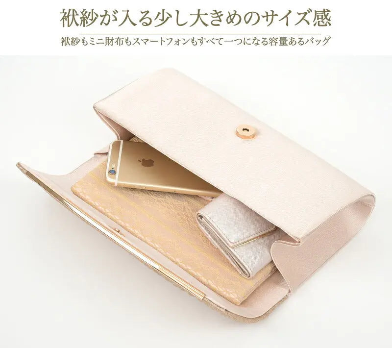 パーティーバッグ結婚式バッグ大きめショルダーシルバーパーティバッグサテン披露宴お呼ばれフォーマルレディース即日配送