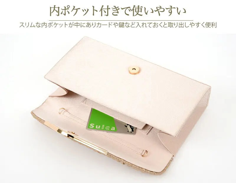 パーティーバッグ 結婚式 バッグ 大きめ ショルダー シルバー パーティ