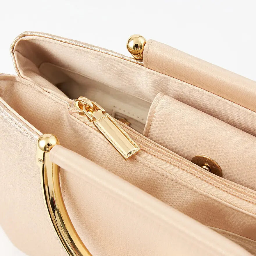 パーティーバッグ結婚式バッグお呼ばれ謝恩会二次会レディース秋冬ショルダー黒/ベージュ大きめサイズ