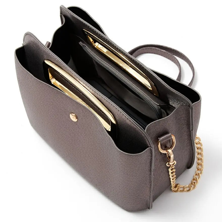 パーティーバッグ結婚式バッグお呼ばれ謝恩会二次会レディース秋冬ショルダー黒/ベージュ大きめサイズ