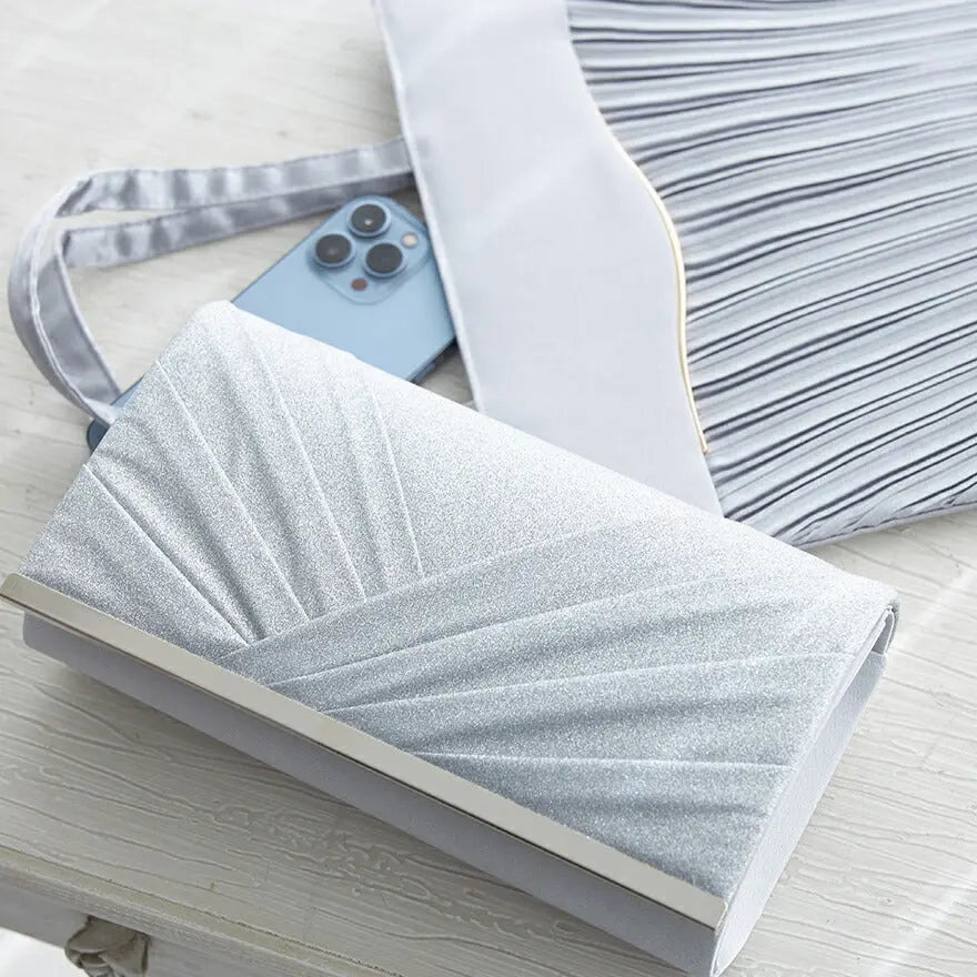 パーティーバッグ結婚式バッグレディース秋冬シンプルラメレター型/ラメ/シンプル/ゴールド/3WAY大きめ