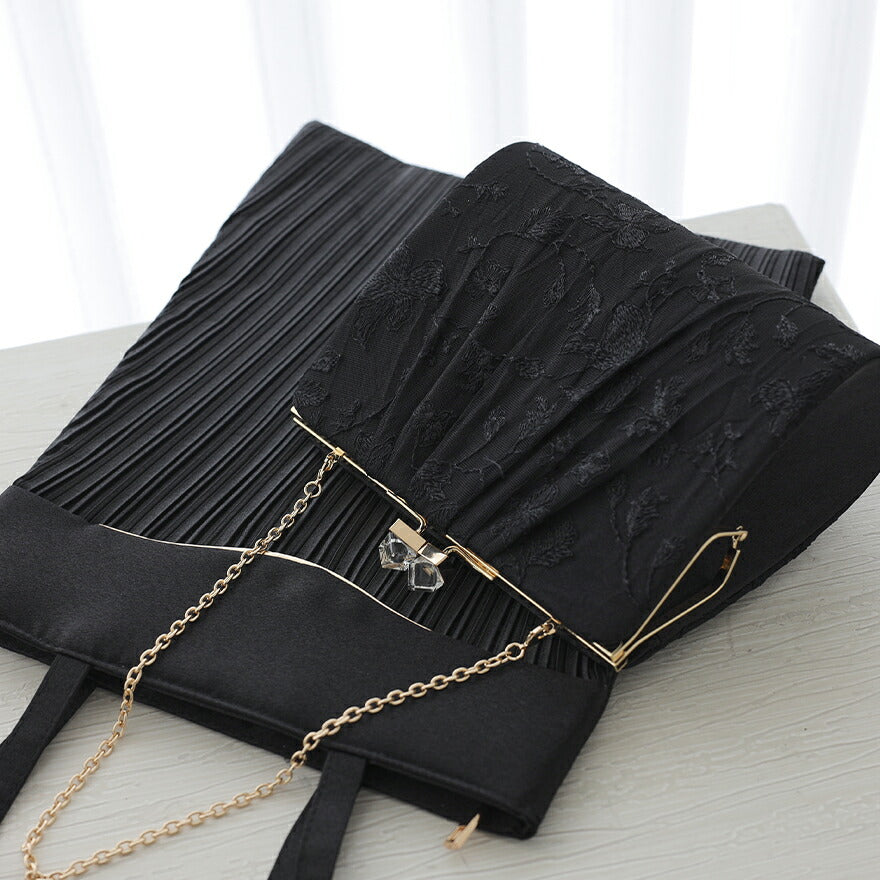 結婚式バッグパーティーバッグレディース春夏スクエアレース/がま口/ショルダー/シルバー/クラッチ/2WAY