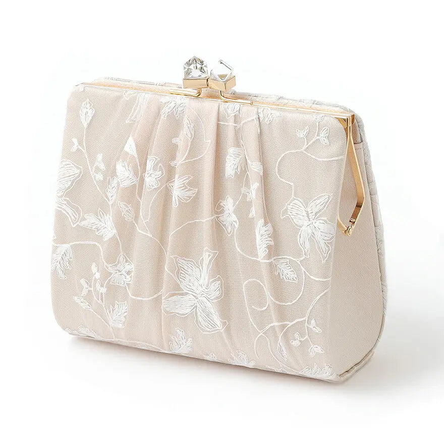 パーティーバッグ結婚式バッグレディース秋冬ビーズ刺しゅう/フェイクパール/ビーズ/スパンコール/コンパクト/2WAY小さめ