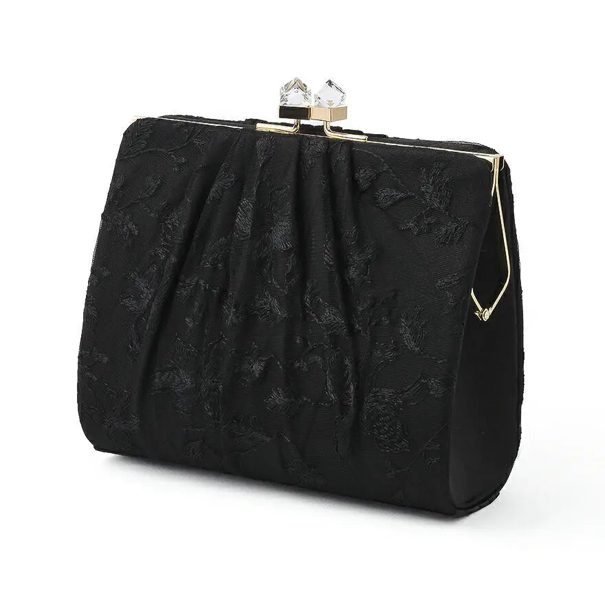 パーティーバッグ結婚式バッグレディース秋冬ビーズ刺しゅう/フェイクパール/ビーズ/スパンコール/コンパクト/2WAY小さめ