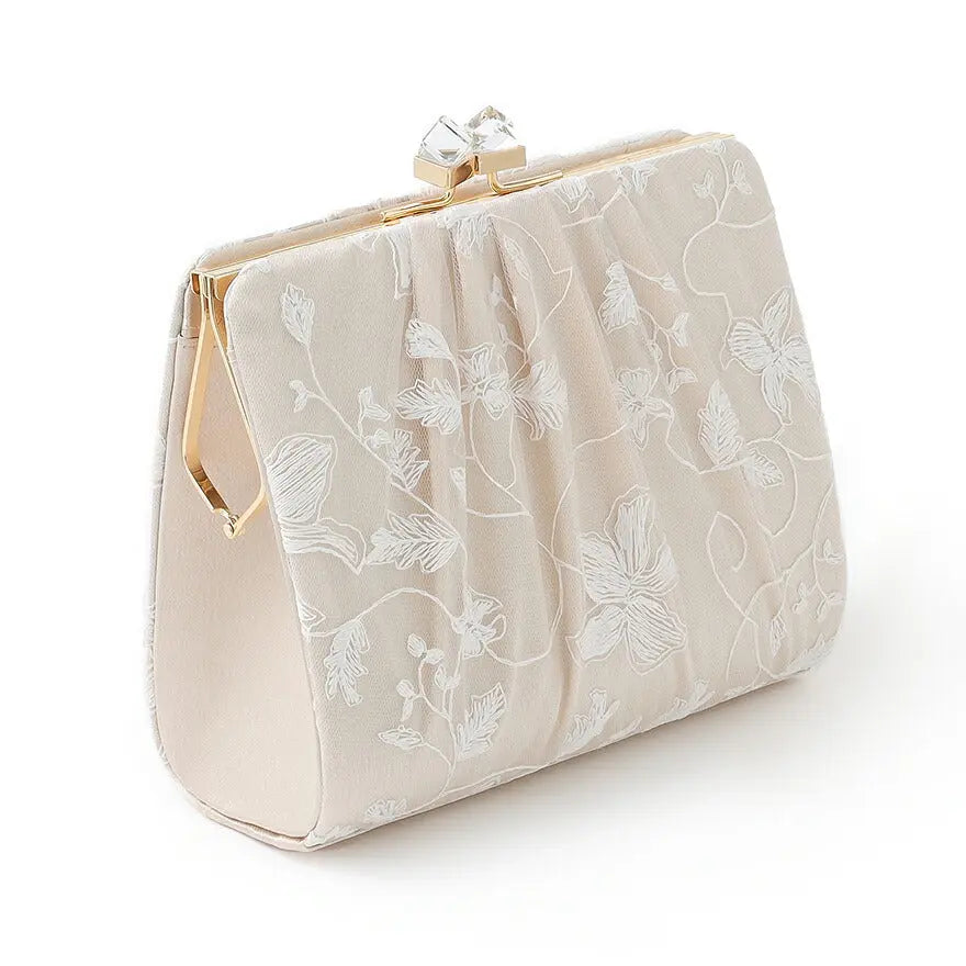 パーティーバッグ結婚式バッグレディース秋冬ビーズ刺しゅう/フェイクパール/ビーズ/スパンコール/コンパクト/2WAY小さめ