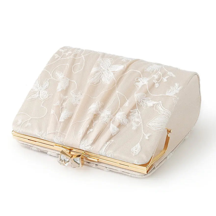 パーティーバッグ結婚式バッグレディース秋冬ビーズ刺しゅう/フェイクパール/ビーズ/スパンコール/コンパクト/2WAY小さめ